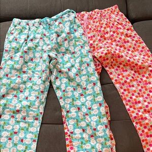 2 Colorful Kids Pajama Bottoms